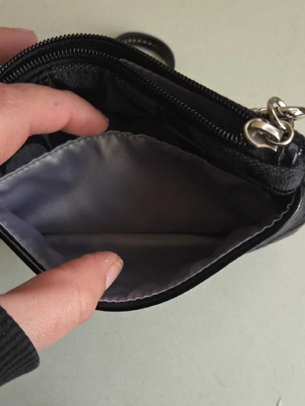Coach Black Signature Wristlet Pouch - Picture 5 of 6